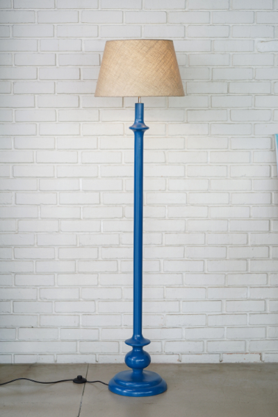 Elvin (Navy) - Tapered Jute Shade